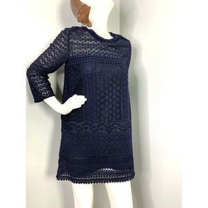 Venessa Bruno Athe Dress 40 Size 8 Navy